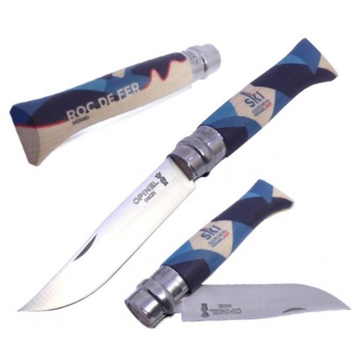Opinel Inox. Nº 8 Ed. Limitada Ski Courchevel Meribel Roc de Fer 026164
