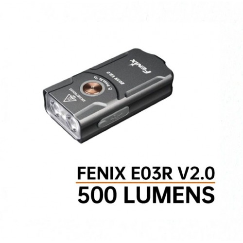 Fenix E03R V2.0 500 Lumens Gray