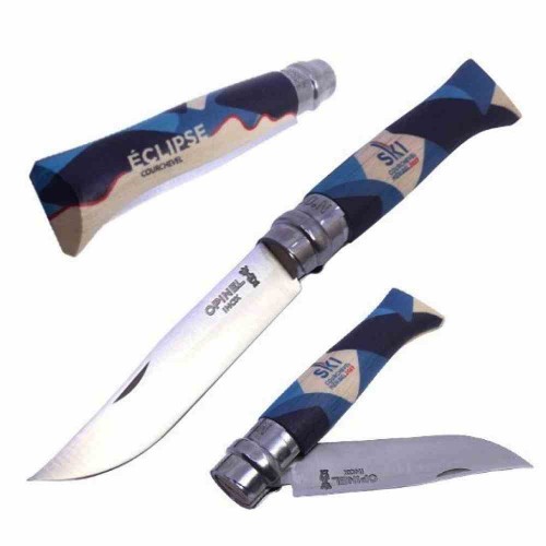 Opinel Inox. Nº 8 Limited Edition Ski Courchevel Meribel Eclipse 2023