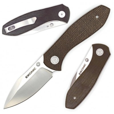 Eikonic Kasador Brown Micarta 331sbr