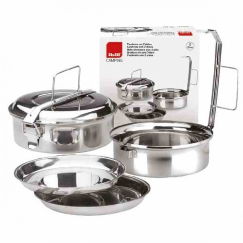 Ibili Fiambrera con platos inox 20 cm. 720620