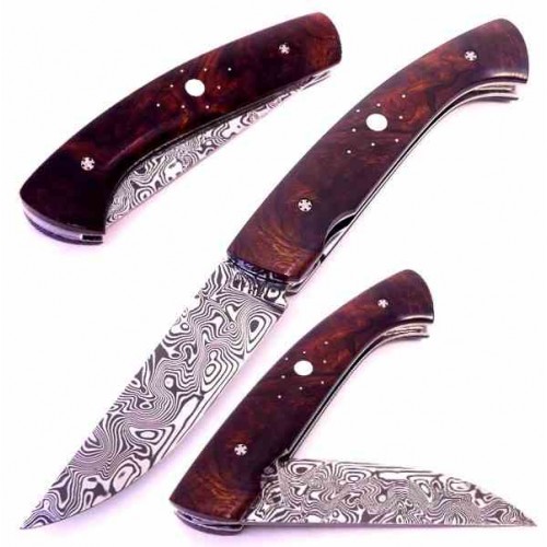 1515 Manu Laplace 1900 Damascus Ironwood Mother Pearl