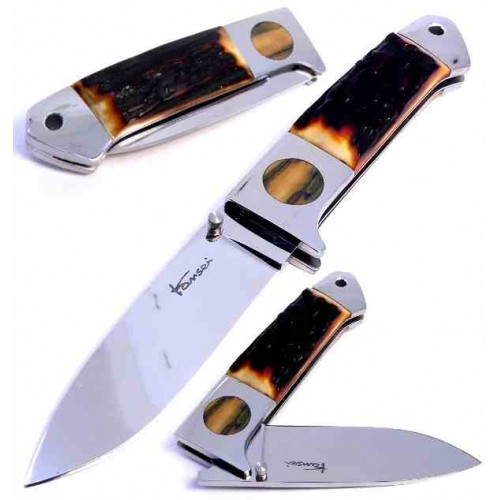 Kansei Matsuno Loveless Drop Point Folder Stag