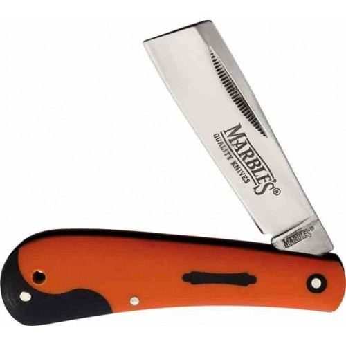 Marbles Folding Razor Orange G10 mr595