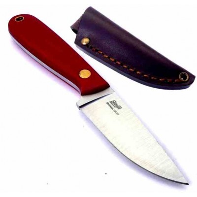 Brisa Necker Plain Red Micarta Leather 004-9819-1549 Brisa Necker Plain Red Micarta Leather 004-9819-1549