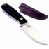 Brisa Necker Plain Black Micarta Leather 006-9803-1549