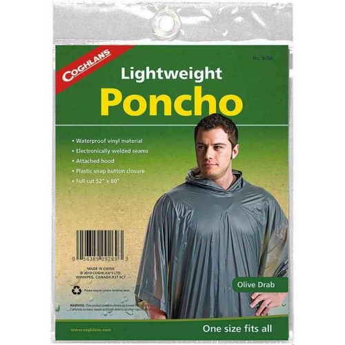 Coghlans Poncho Olive Drab cgn9269