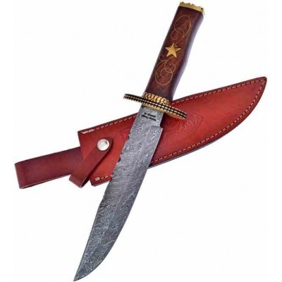 Frost Damascus Bowie Walnut fvfd52