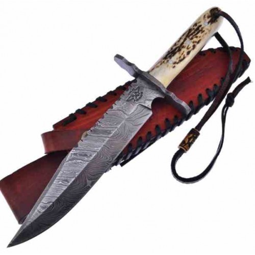 Old Forge Damascus Hunter of041