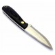 Brisa Necker Scandi Black Micarta Leather 008-9806-1549