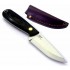 Brisa Necker Scandi Black Micarta Leather 008-9806-1549