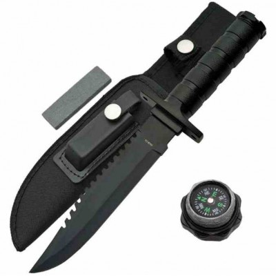 Rite Edge Bowie Survival Knife Black cn210681bk