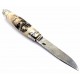 J.M. Remaud Barrel GM 120 Damascus Ivory Scrimshaw Boat