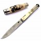 J.M. Remaud Barrel GM 120 Damascus Ivory Scrimshaw Boat