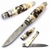 J.M. Remaud Barril GM 120 Damasco Marfil Scrimshaw Barco J.M. Remaud Barril GM 120 Damasco Marfil Scrimshaw Barco