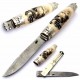 J.M. Remaud Barrel GM 120 Damascus Ivory Scrimshaw Boat