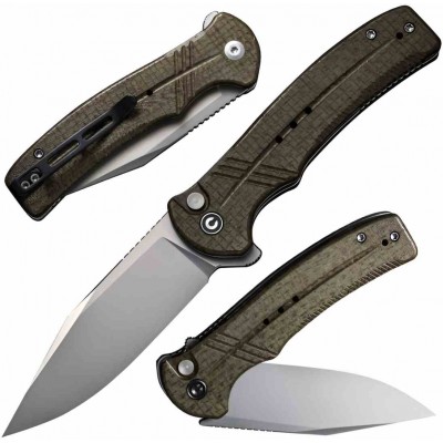 Civivi Cogent Button Lock Green civc20038d5