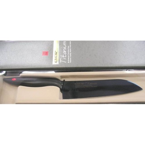 Kasumi Blue Titanium Santoku 18 ktb22018