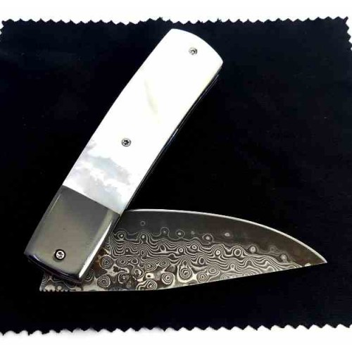 MCK Classic II Damascus & Mother Pearl