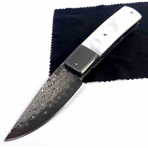 MCK Classic II Damascus & Mother Pearl