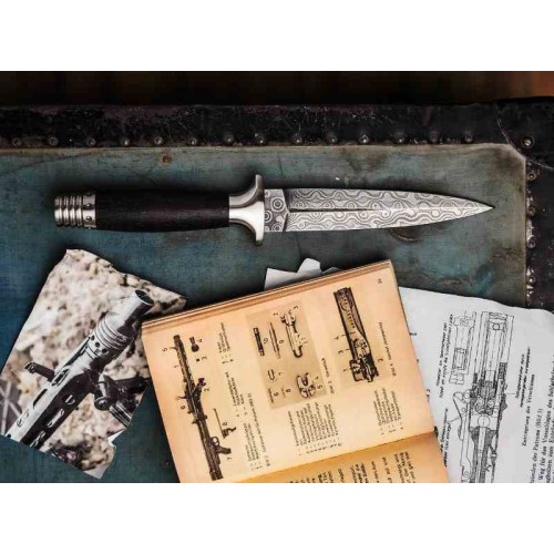 Boker MG-42 Damast Dolch 121506dam