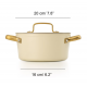 Arcos Cacerola Samoa Beige 20 cm. 716924