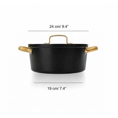 Arcos Cacerola Samoa Negra 24 cm. 717022 Arcos Cacerola Samoa Negra 24 cm. 717022