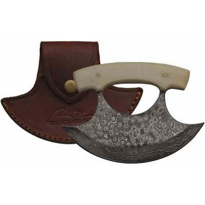Rite Edge Ulu Damascus Bone dm1111bo Rite Edge Ulu Damascus Bone dm1111bo