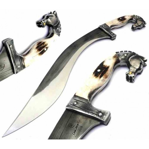 Falcata Artesanal Horse Stag