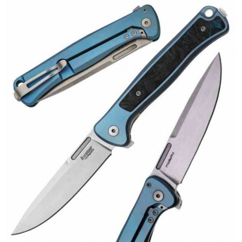 Lionsteel Skinny Titanium Fibra Carbono Blue sk01bl