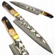 Takeshi Saji Gyuto Damascus Stag sjvg7