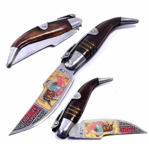 Toledo Estaje Knife Bullfighting Engravings 875342