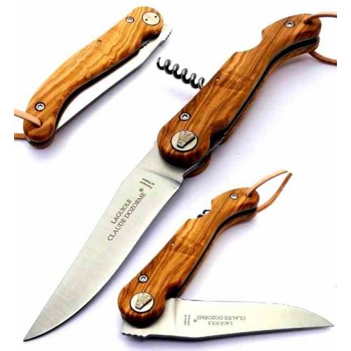 Claude Dozorme Laguiole Baroudeur Olive 4932ol