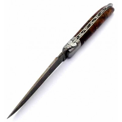 Fontenille Pataud Laguiole Nature Damascus Walnut 9742 Fontenille Pataud Laguiole Nature Damascus Walnut 9742