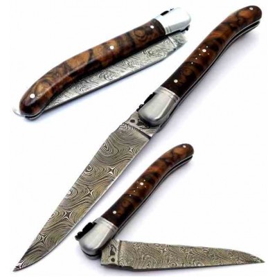 Fontenille Pataud Laguiole Nature Damascus Walnut 9742 Fontenille Pataud Laguiole Nature Damascus Walnut 9742