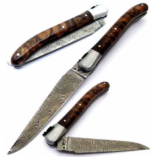 Fontenille Pataud Laguiole Nature Damascus Walnut 9742