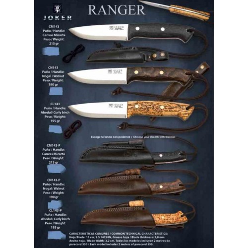 Joker Ranger Scandi Birch + Firesteel CL143-P