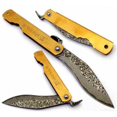 Third Higonokami Falcata Damasco thn1711