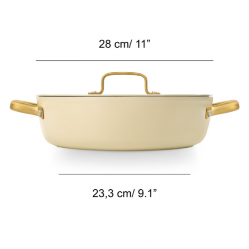Arcos Cacerola Samoa Beige Baja 28 cm  717124