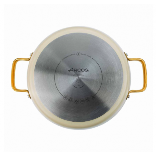 Arcos Cacerola Samoa Beige Baja 28 cm  717124