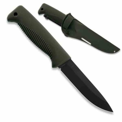 Peltonen M07 Ranger Puukko Black Composite Green fjp135