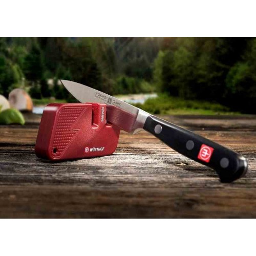 Wusthof Afilador Bolsillo Dual Rojo