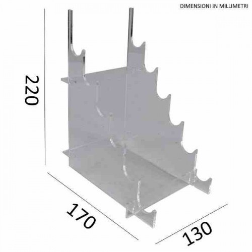 Soporte Transparente 6 Navajas esc