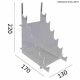 Soporte Transparente 6 Navajas esc