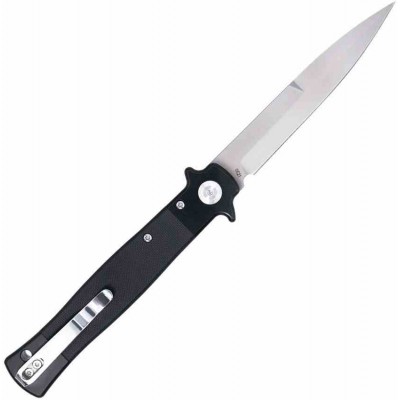 Cobratec Stiletto Button Lock Satin cbtstblbk Cobratec Stiletto Button Lock Satin cbtstblbk