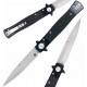 Cobratec Stiletto Button Lock Satin cbtstblbk