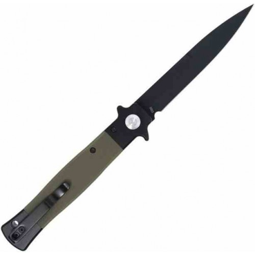 Cobratec Stiletto Button Lock Blk/OD cbtstblodbk
