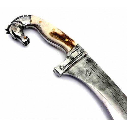 Falcata Artesanal Horse Stag