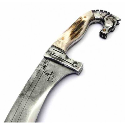 Falcata Artesanal Horse Stag