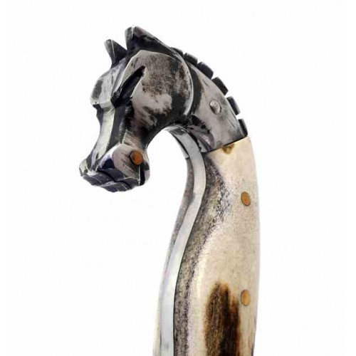 Falcata Artesanal Horse Stag